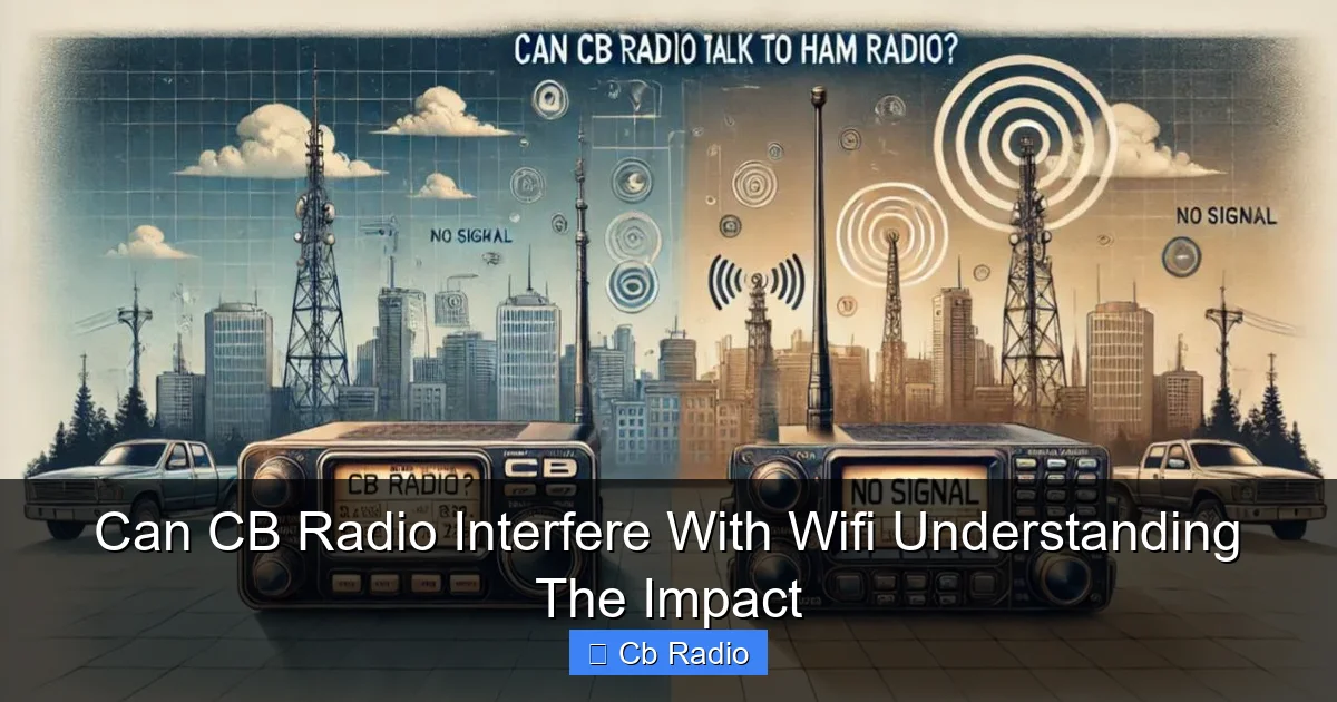 Can CB Radio Interfere With Wifi Understanding The Impact