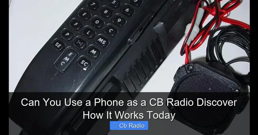 Can You Use a Phone as a CB Radio Discover How It Works Today