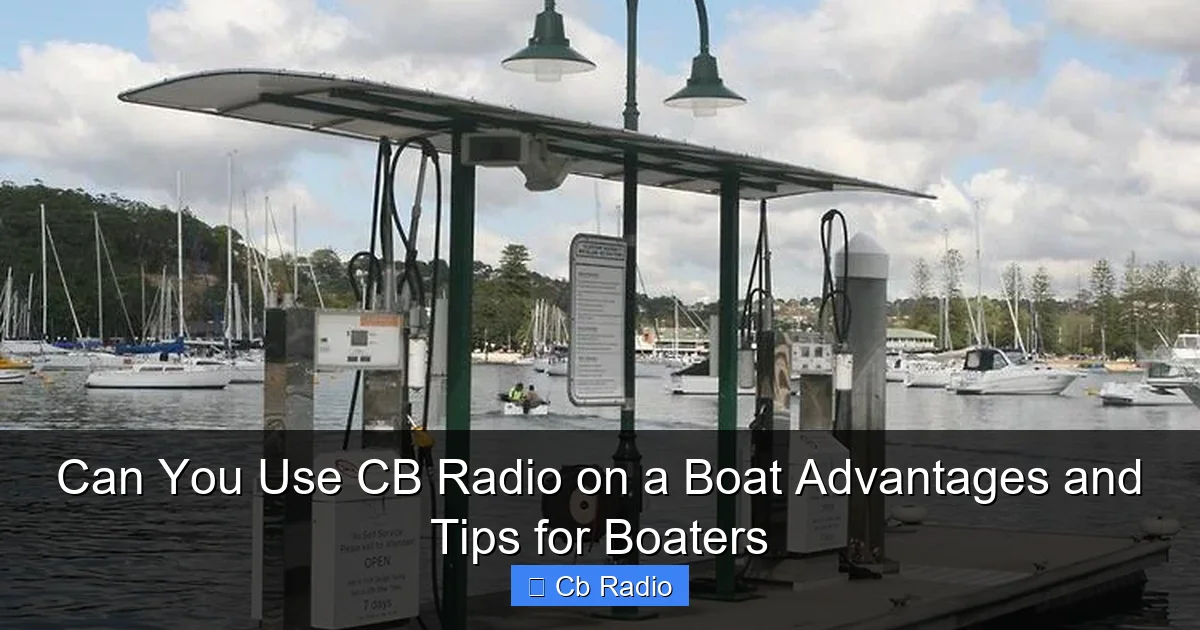 Can You Use CB Radio on a Boat Advantages and Tips for Boaters