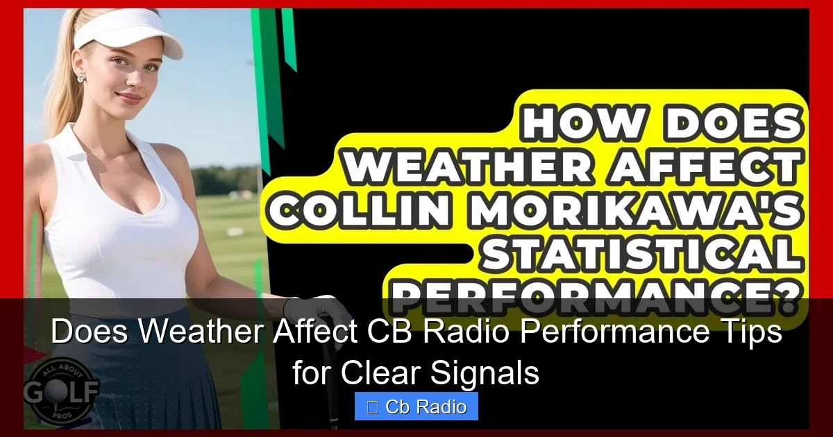 Does Weather Affect CB Radio Performance Tips for Clear Signals