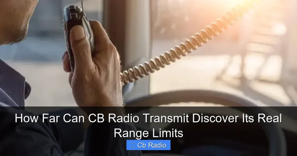 How Far Can CB Radio Transmit Discover Its Real Range Limits