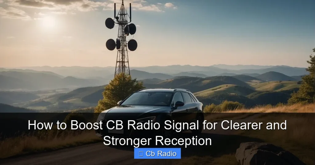 How to Boost CB Radio Signal for Clearer and Stronger Reception