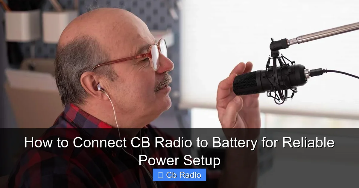 How to Connect CB Radio to Battery for Reliable Power Setup