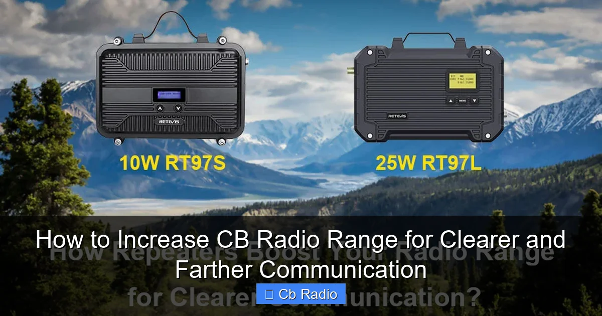 How to Increase CB Radio Range for Clearer and Farther Communication