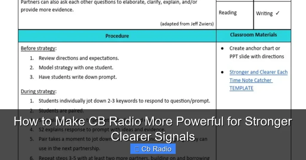 How to Make CB Radio More Powerful for Stronger Clearer Signals