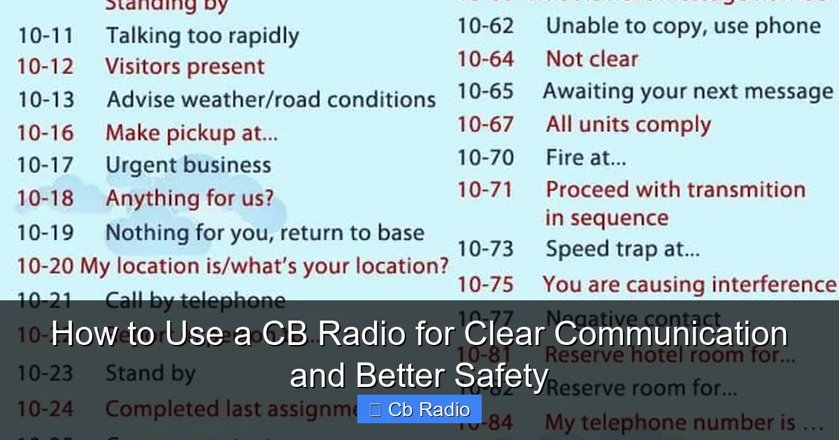 How to Use a CB Radio for Clear Communication and Better Safety - Carnovami