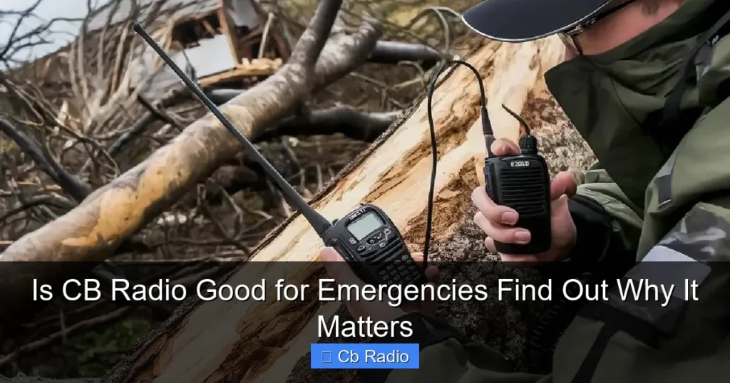 Is CB Radio Good for Emergencies Find Out Why It Matters