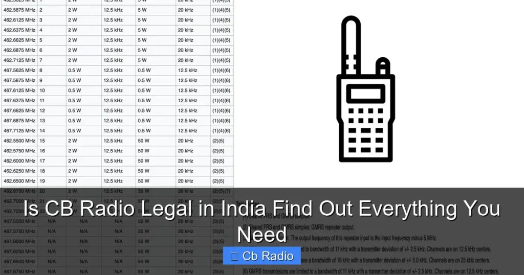 Is CB Radio Legal in India Find Out Everything You Need