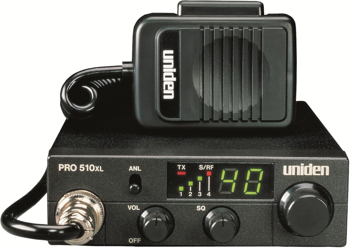 Uniden PRO510XL Pro Series 40-Channel CB Radio with Backlit LCD, ANL S