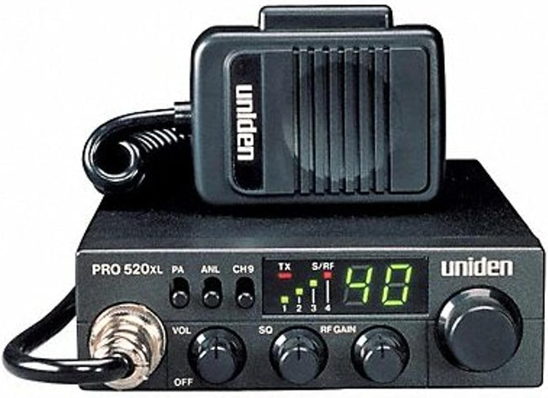 Uniden PRO520XL 40-Channel CB Radio with ANL Switch, PA/CB Switch, 7W 