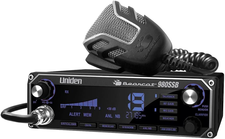 Uniden Bearcat 980 40-Channel SSB CB Radio with Vibrant 7-Color Digita