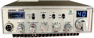 General HP-40W 10 Meter Mobile Ham Radio Transceiver Pro, Tuned and Al