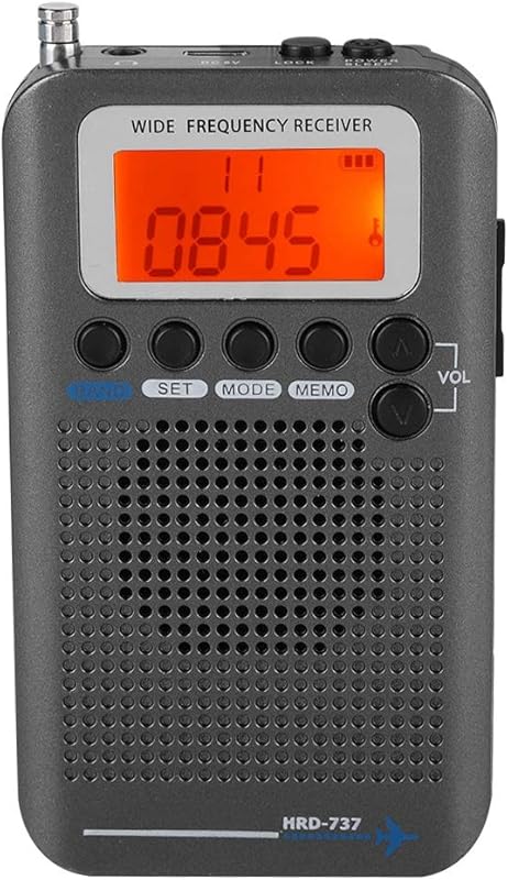 Air Band Handheld Aircraft Radio Receiver with AIR FM AM CB SW VHF Ban