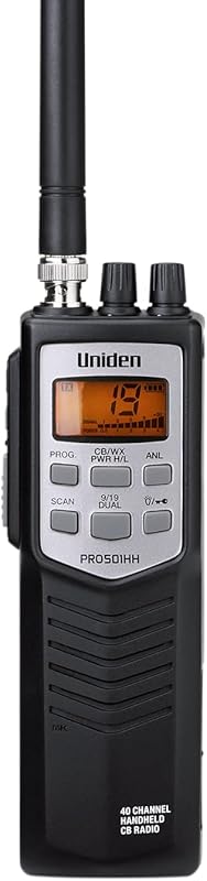 Uniden PRO501HH 40-Channel Portable CB Radio with Large LCD, 4-Watt Po