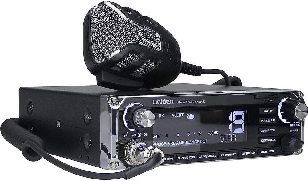 Uniden BEARTRACKER 885 Hybrid CB Radio and Digital TrunkTracker Scanne
