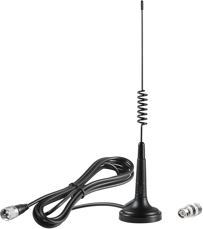Long Range 27MHz Magnetic Base CB Radio Antenna with PL-259 BNC Male C