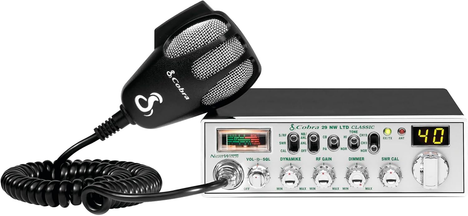 Cobra 29 NW AM/FM Classic CB Radio with 40 Channels, Instant Channel 9