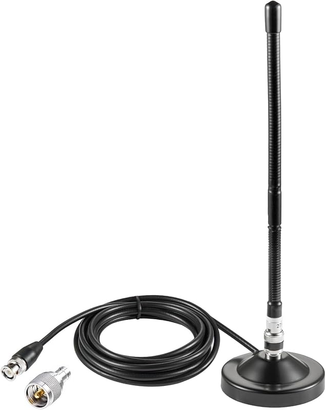 Long Range 27MHz Heavy Duty Magnetic Base Soft Whip CB Radio Antenna K