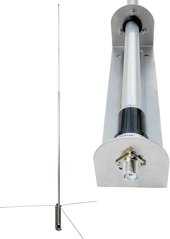 18.5ft 27MHz CB Radio Antenna 150W Heavy Duty Base Station with 3.5 dB