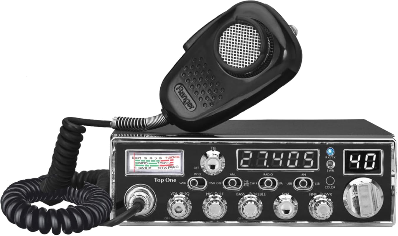 Texas Ranger TRE Top One SSB Compact CB Radio for Truckers with 12W PE