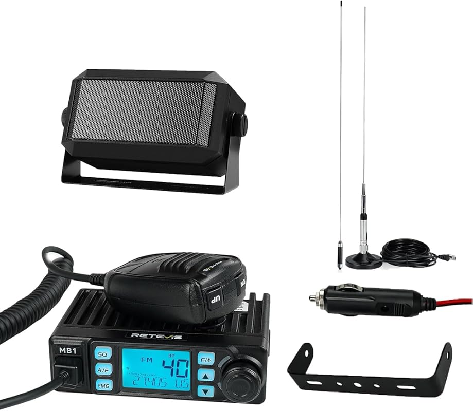 Retevis MB1 AM/FM Portable CB Radio Kit with 5W Mini Speaker, Magnetic
