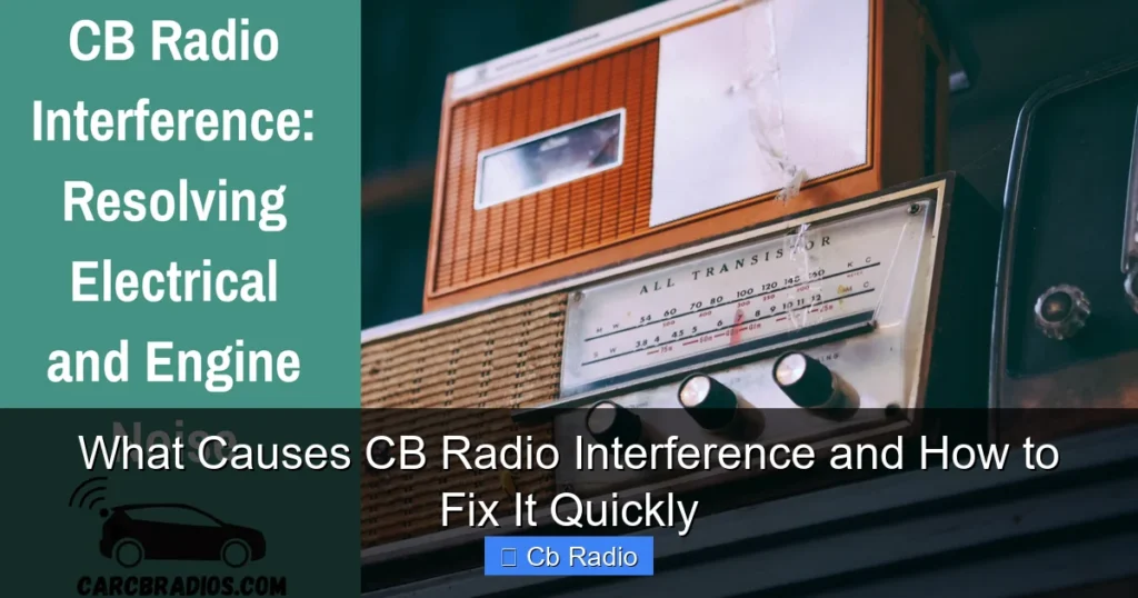 What Causes CB Radio Interference and How to Fix It Quickly