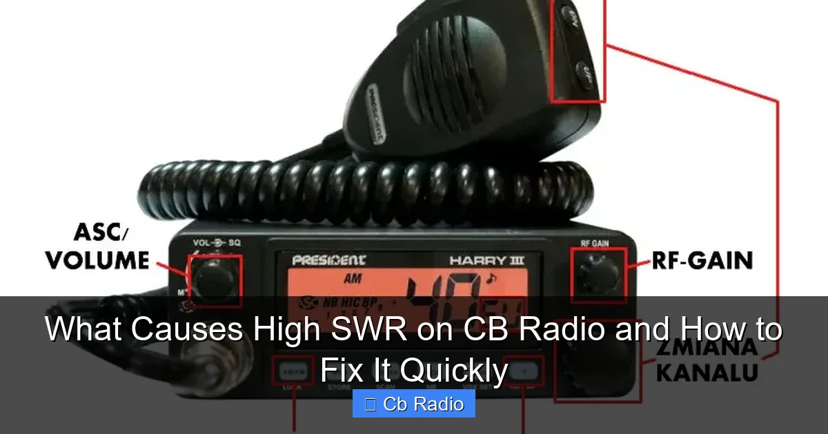 What Causes High SWR on CB Radio and How to Fix It Quickly