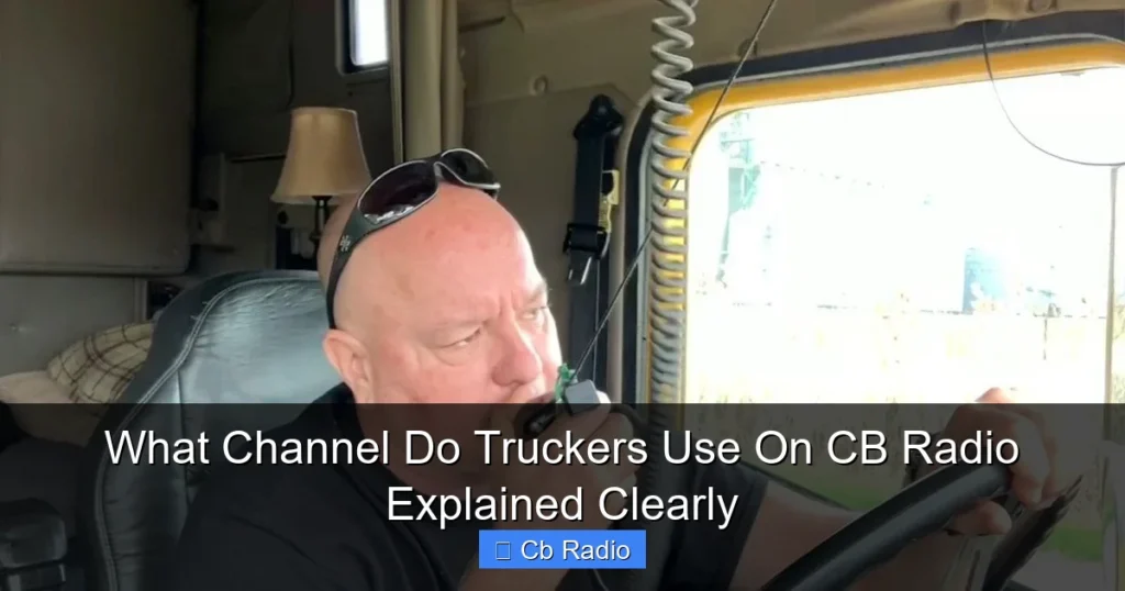 What Channel Do Truckers Use On CB Radio Explained Clearly