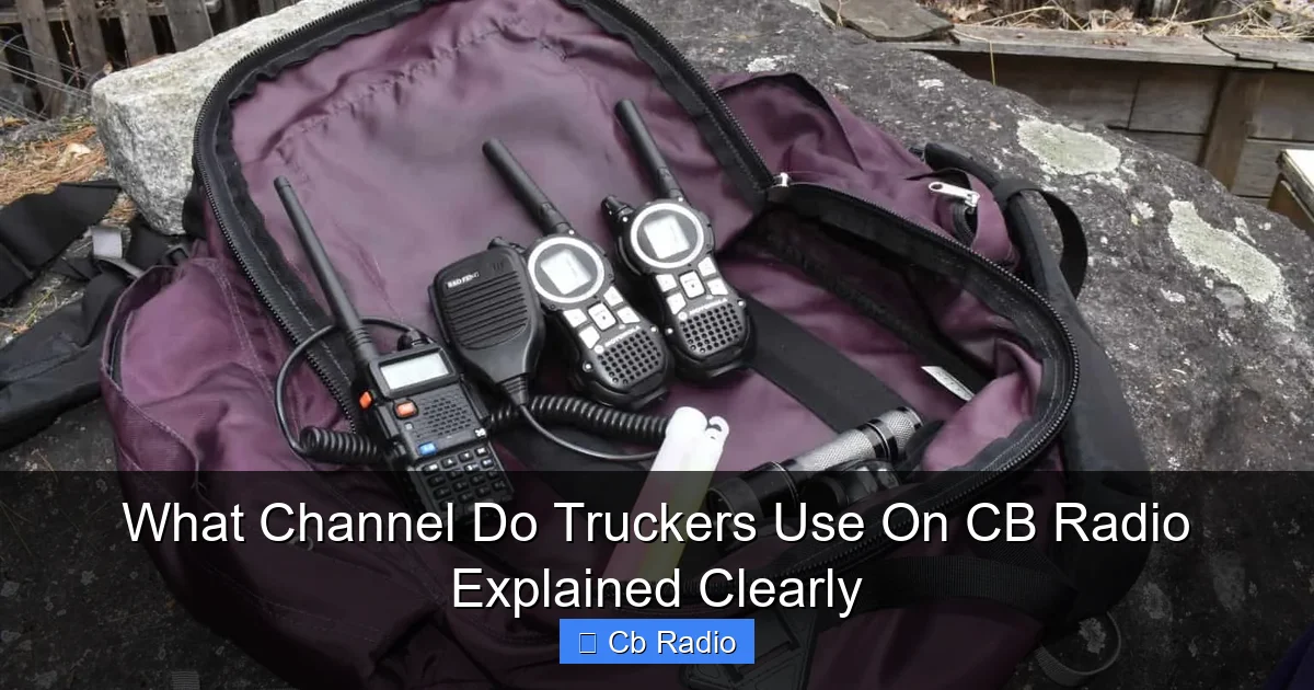 What Channel Do Truckers Use On CB Radio Explained Clearly