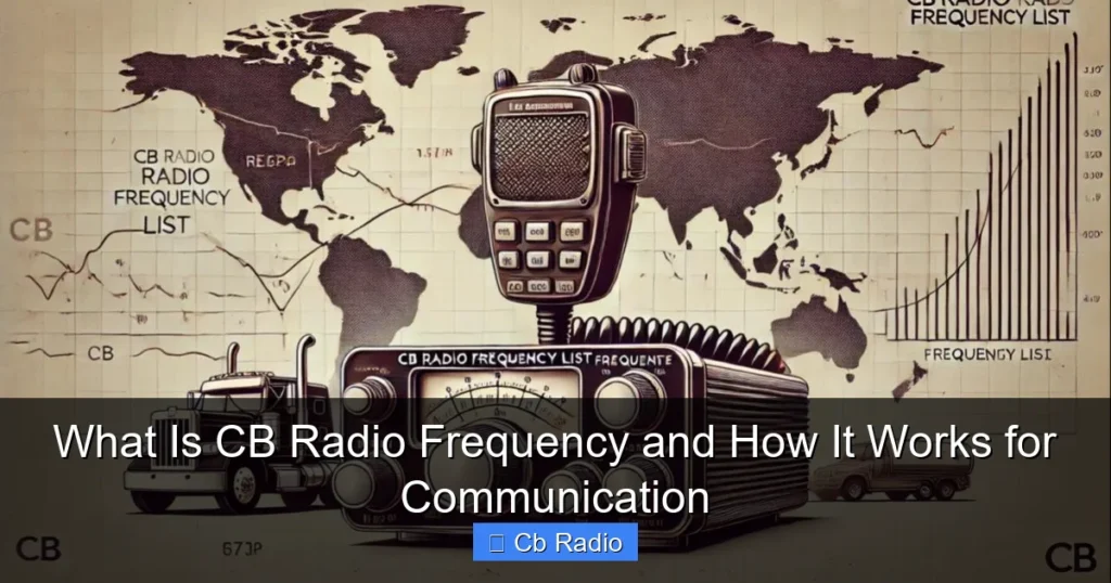What Is CB Radio Frequency and How It Works for Communication