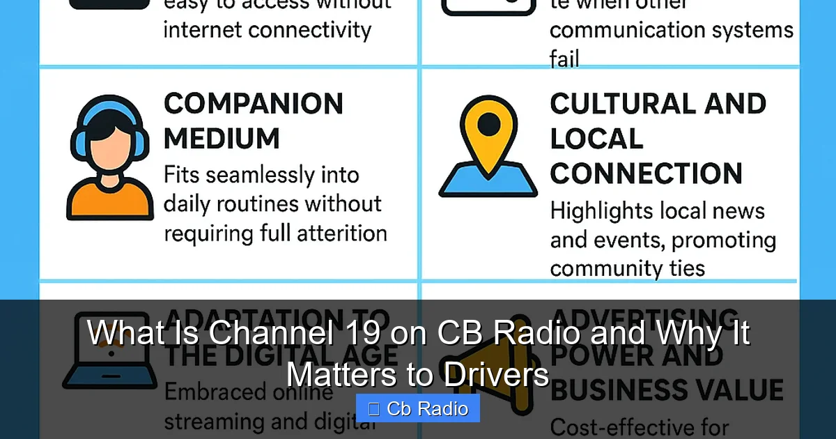 What Is Channel 19 on CB Radio and Why It Matters to Drivers