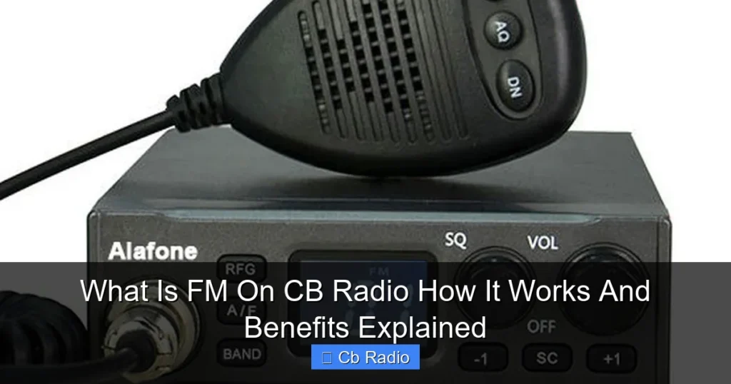 What Is FM On CB Radio How It Works And Benefits Explained