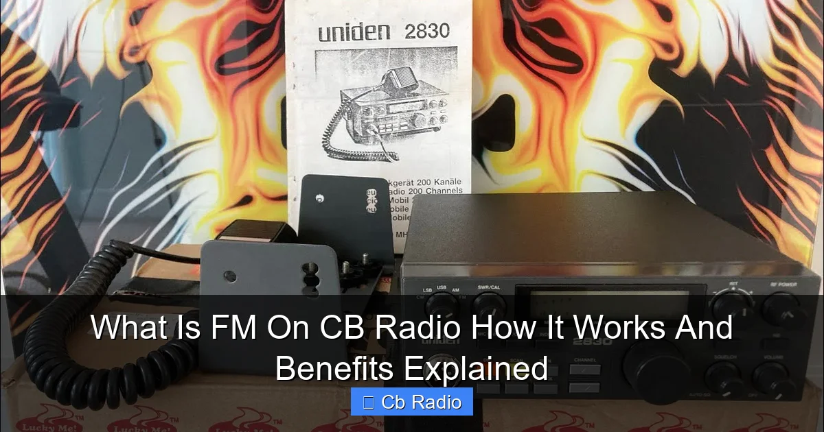 What Is FM On CB Radio How It Works And Benefits Explained