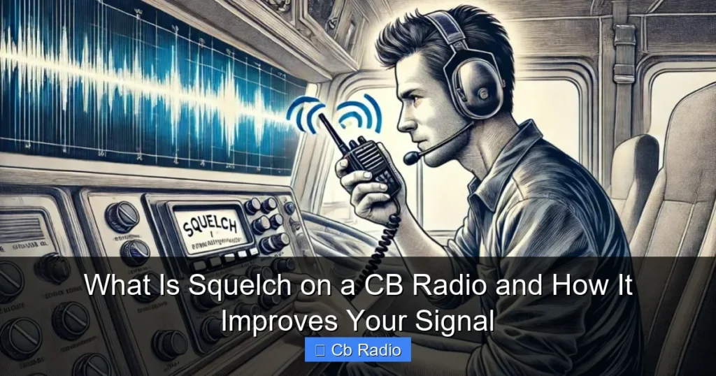 What Is Squelch on a CB Radio and How It Improves Your Signal