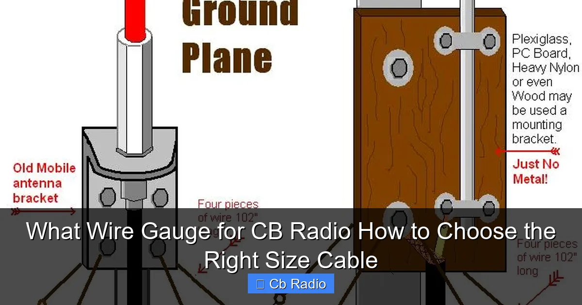 What Wire Gauge for CB Radio How to Choose the Right Size Cable