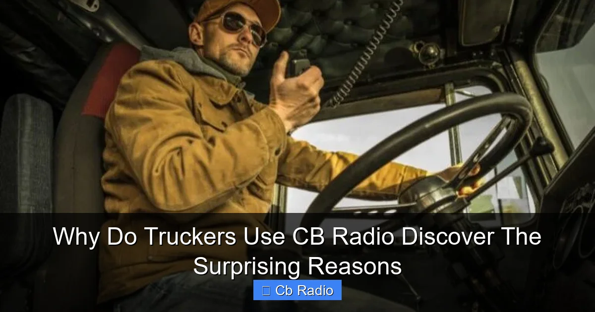 Why Do Truckers Use CB Radio Discover The Surprising Reasons